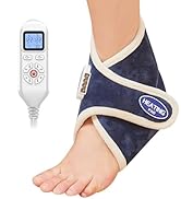 JOBYNA Heated Ankle Wraps for Planters Fasciitis/Achilles Tendinitis Pain Relief, 1 Pack Electric...