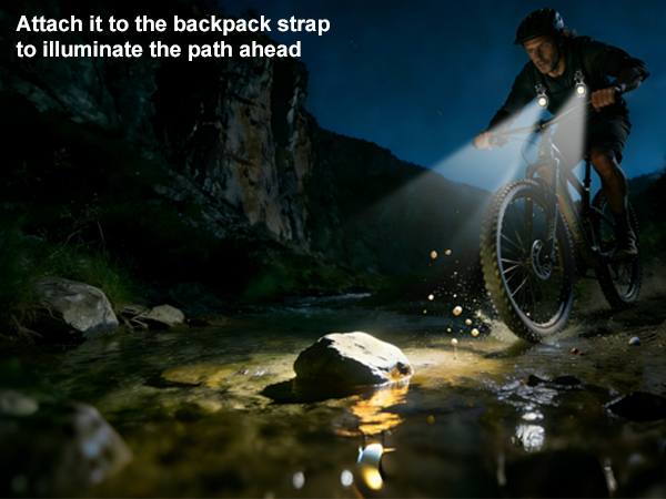 Nighttime cycling is safer with this light.