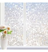 rabbitgoo Window Privacy Film, Decorative Rainbow Window Clings for Glass Covering, Static Cling ...