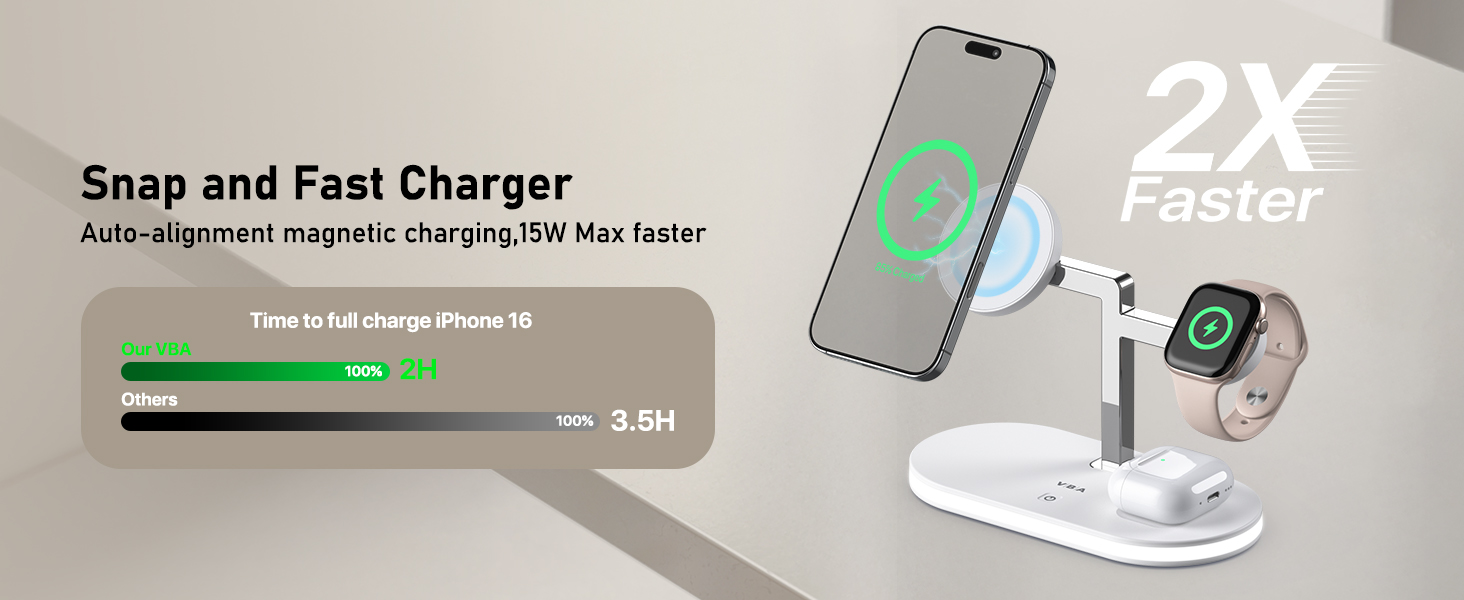 4 in 1 charging station for apple devices