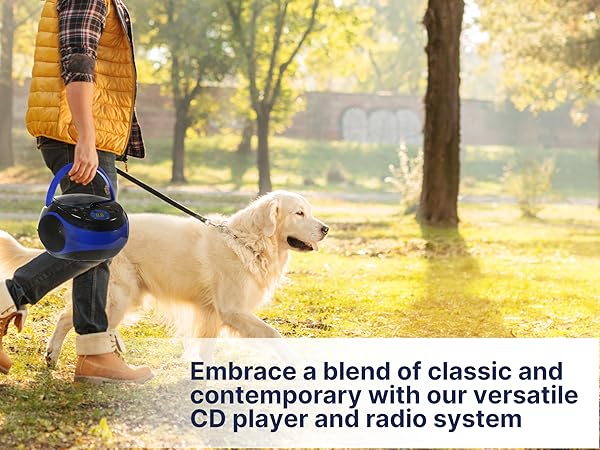 Emerson EPB-3000 Portable CD Player for kids, teens, dorm or bedroom, home office, listen to CD's