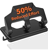 3 Hole Punch Heavy Duty, 40-Sheet Three Hole Punch, AFMAT Heavy Duty Hole Puncher 3 Ring, Large 3...