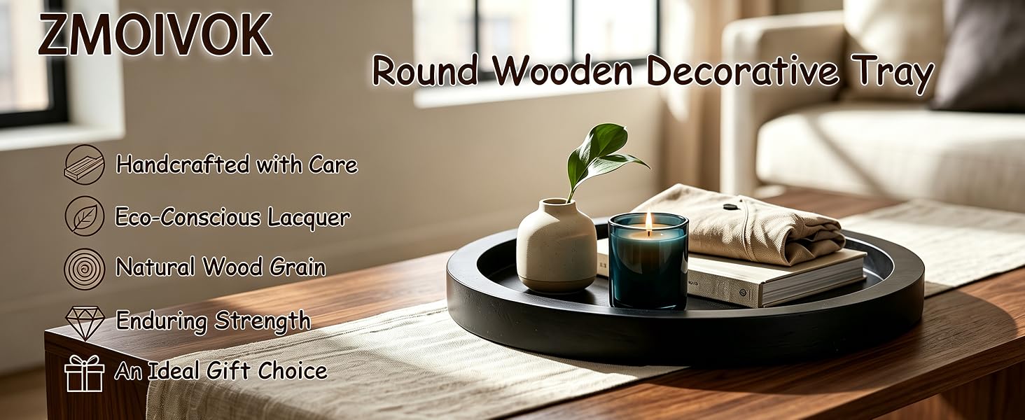 11 inch Round Decorative Tray