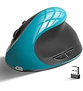Vassink Ergonomic Mouse, Rechargeable Wireless Mouse Right Handed Small Mouse with 6 Buttons 3 Ad...