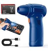WERTYI Compressed Air Duster-3 Gear Adjustable 130000RPM Electric Air Duster for Computer Keyboar...