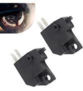 Arwrilt Motorcycle Left &amp; Right Front Brake Light Stop Switch, 2-pin Left and Right Disc Brake Sw...