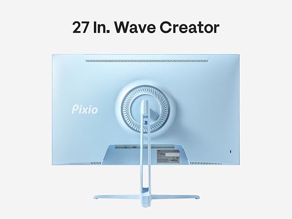 Pixio PX27U Wave Blue 27 inch 160Hz Refresh Rate 4K 3840x2160p Resolution Fast IPS Panel 1ms GTG Res...