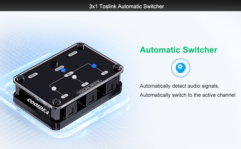 Automic audio switcher