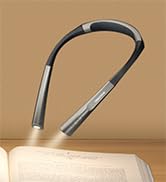 Glocusent Upgraded LED Neck Reading Light, Book Light for Reading in Bed, 30-min Timer, 3 Colors ...