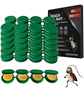 48 Pack Cockroach Gel Bait, Highly Effective Roach Killer Indoor Infestation Solution, Fast Actin...