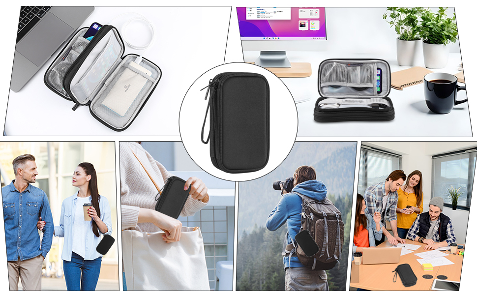  Travel Cable Organizer Bag Pouch Electronic Accessories Carry Case 