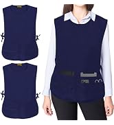 TEXVIDA 5 Pockets Cobbler Aprons for Women Men (Pack of 2) – Zipper Pocket Smock Apron