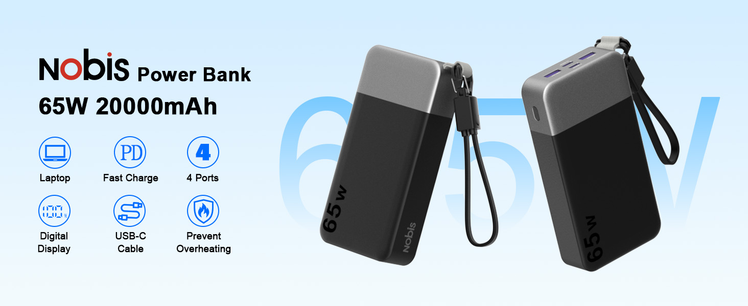 Nobis Power Bank 65W 20000mAh