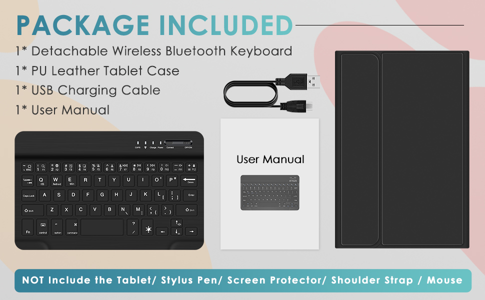 Backlit Keyboard Case for Samsung Galaxy Tab A9 8.7" (SM-X110/ X115/ X117) 2023 WiFi Android Tablet