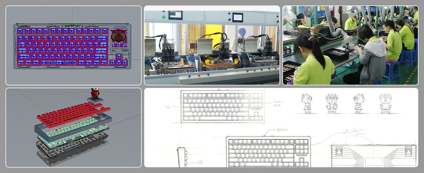 Custom Creamy Keyboard 75% Mechanical Gaming Keyboard Hot-Swappable Keyboard