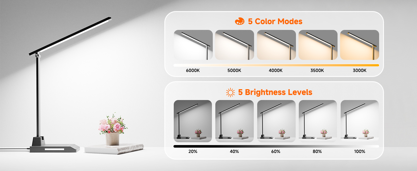 25 Lighting Combinations LED Desk Lamp