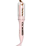 Automatic Rotating Curling Iron, Zavarea 1 Inch Beach Waves Curling Wand with Extra Long Barrel, ...