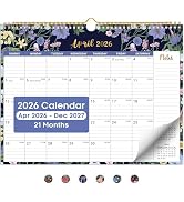 Calendar 2026-2027, 21-Month Wall Calendar Runs from Apr 2026 to Dec 2027,11.5" x 14.7",Large Mon...