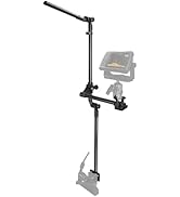 Livescope Transducer Pole Mount for Kayak/Boat, 360° Adjustable Live Scope Pole with Drill-Down B...