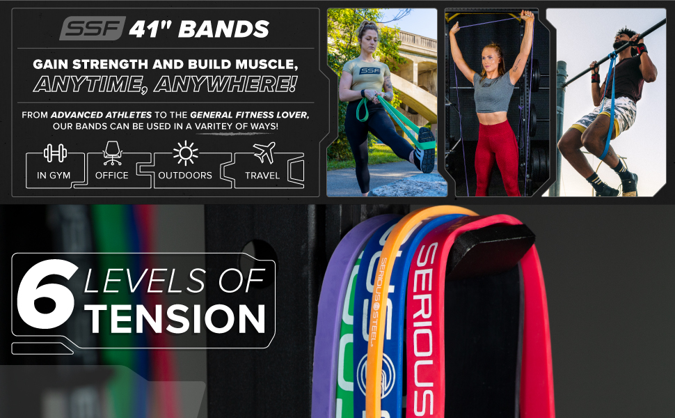 41" Band, Resistance Band, Pull-Up Band, Serious Steel Bands, Serious Steel, Bandbell, Band Sets