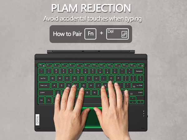surface pro keyboard for 7+/7/6/5/4/3 Microsoft surface pro keyboard type cover wireless bluetooth