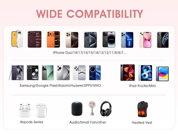5000mah Ultra Slim Power Bank Pocket Size Mini Portable Charger Travel Essential Phone Charger
