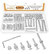 zDwfDc 67PCS 6 Sizes Crib Screws Replacement Set, Bed Frame Bolts and Nuts Hardware for Furniture...