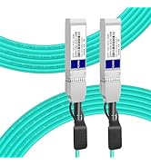 FLYPROFiber 10G SFP+ AOC Cable, SFP+ to SFP+ Active Optical Fiber Cable, OM3 MMF Direct-Attach Fi...