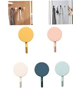 5Pcs Decorative Self-Adhesive Wall Hooks Cute Utility Hooks,Key Hooks for Wall Decorative Colourf...