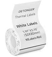DETONGER Thermal Labels Self-Adhesive Label Sticker Paper for 2 Inch Thermal Label Printers, Idea...