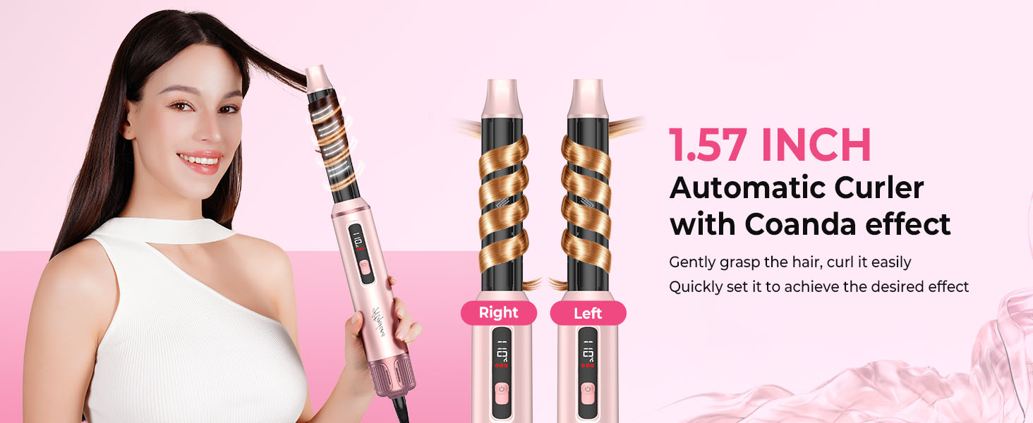 Hair Straightener Thermal Brush Left Air Curler Right Air Curler Hair Dryer Hot Air Brush Gift Box