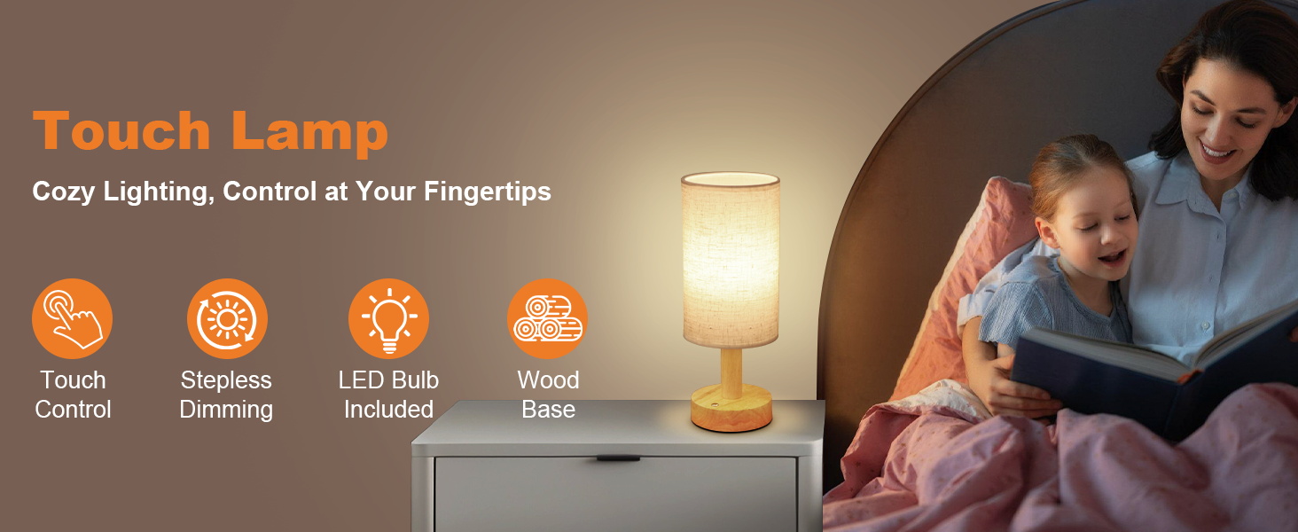 cordless touch table lamp