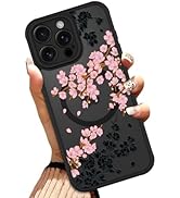 OOK Case for iPhone 15 Pro 6.1 Inch (Compatible with MagSafe) Floral Flowers Design Translucent P...