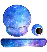 Lauspuck Keyboard Wrist Rest, Ergonomic Mouse Pad Wrist Support, Memory Foam Wrist Rest, Anti-Sli...