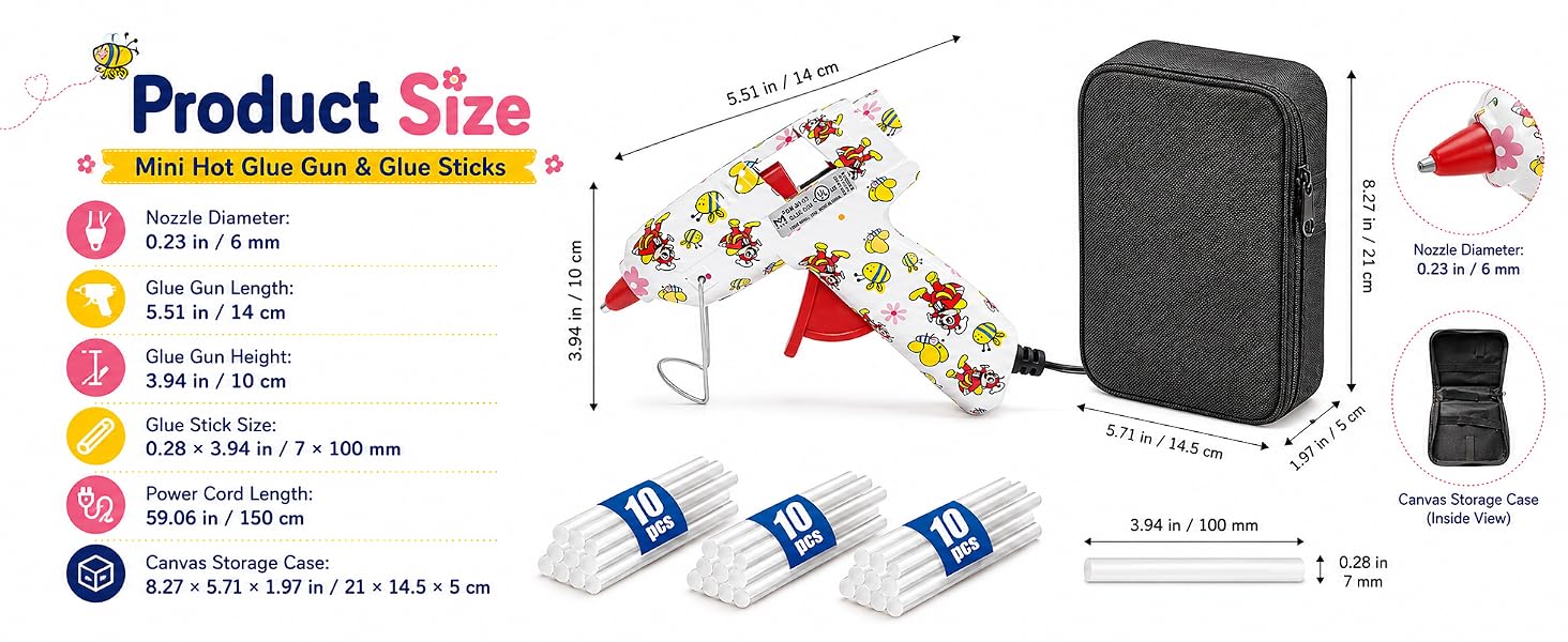 Mini Hot Glue Gun &amp;amp; Glue Sticks
