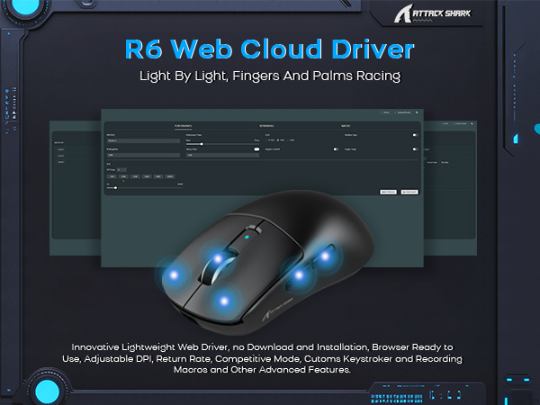 ATTACK SHARK R6 Wireless Gaming Mouse ATTACK SHARK X3 silent mouse wirelessUltra-Lightweight