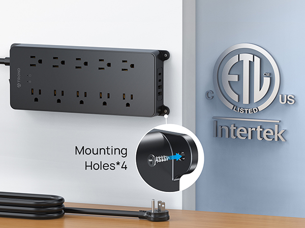 power strip wall mount