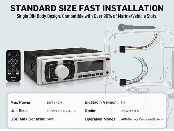 marine stereo receiver