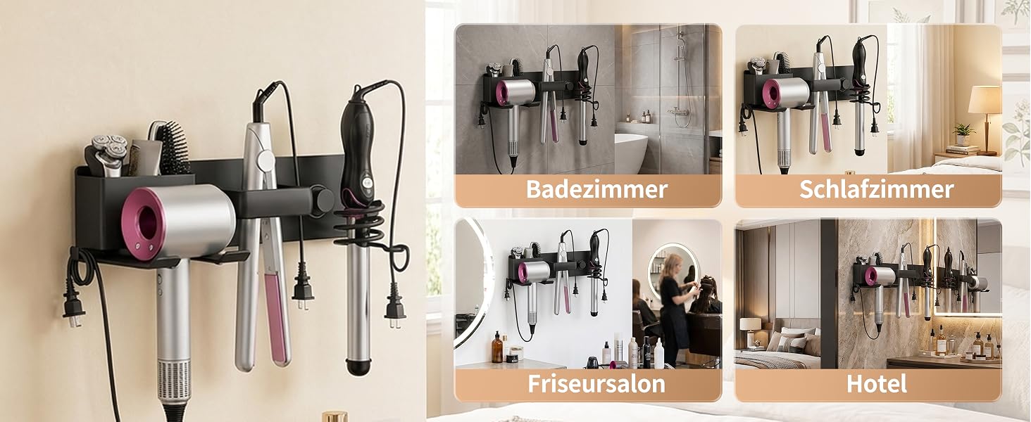 Hair Dryer Holder Wall Mounted