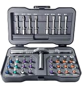 LeCoirrax 34 In 1 Magnetic Screwdriver Set, Ratcheting Screwdriver Set with Detachable Handle, Mu...