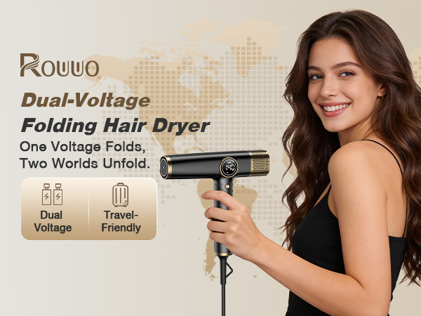 Dual Voltage Travel Hair Dryer