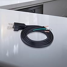 Detachable Power Cord for Hardwiring Disposer Alternate Installation