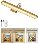 TANBABY 16'' Wireless Picture Lights for Wall, 6000mAh Rechargeable Battery Operated Light with M...