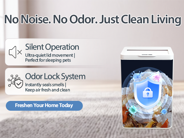 Rechargeable Motion Sensor Trash Can