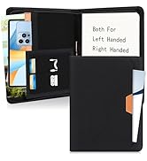 Toplive Portfolio Padfolio Organizer - Sustainable Portfolio Folder Padfolio for Men Women, Left-...