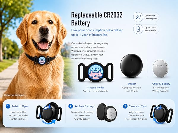 GPS Collar for Dogs,Pet Tracker