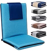 FASTMOMENT Floor Chair with Back Support 14-Position Adjustable Floor Chair Portable Ground Seati...