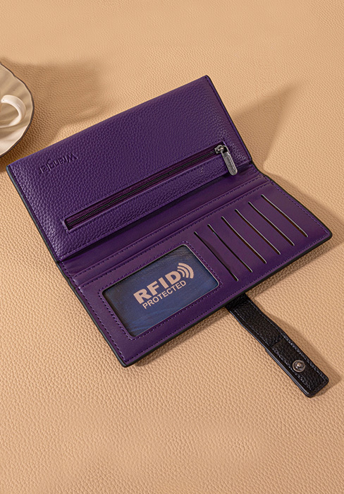 purple wallet women