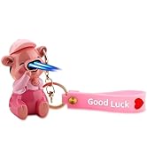 Double Jet Flame Torch Lighter, Creative Cute Pig Shape Cool Lighter with Portable Lanyard,Butane...