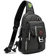 NICGID Sling Bag Chest Shoulder Backpack Crossbody Bags for iPad Tablet Outdoor Hiking Men Women